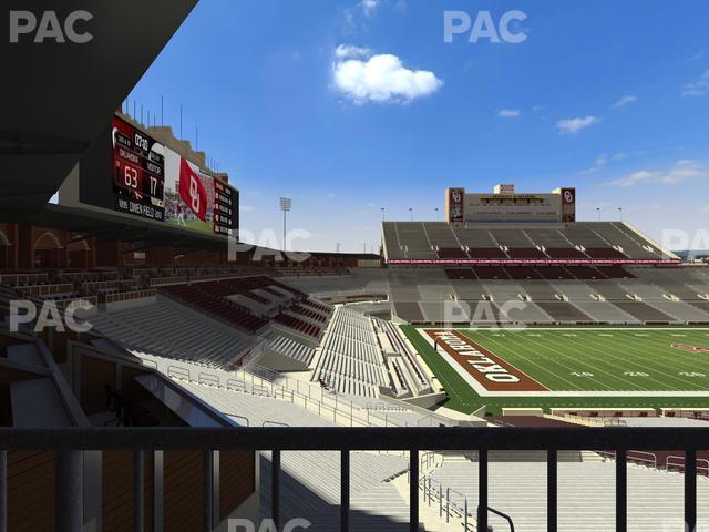 Seating view for Gaylord Family Oklahoma Memorial Stadium Section 37