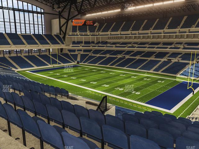 Seating view for Lucas Oil Stadium Section 434