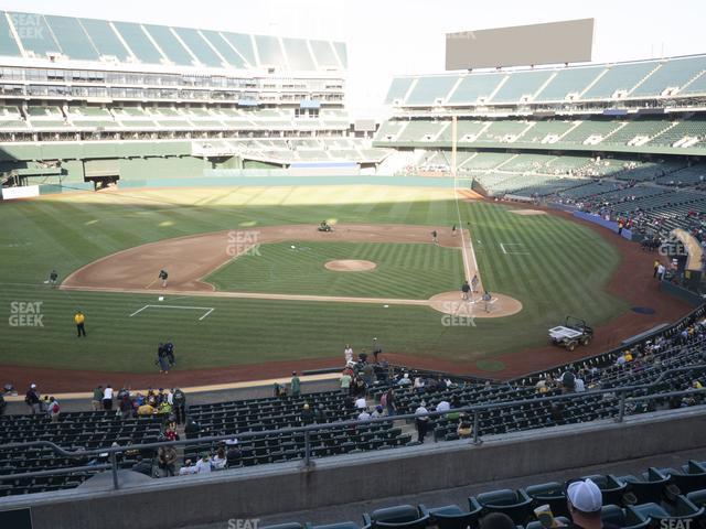 Seating view for Oakland Coliseum Section 220