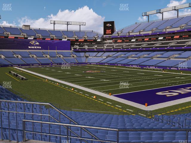 Seating view for M&T Bank Stadium Section 118