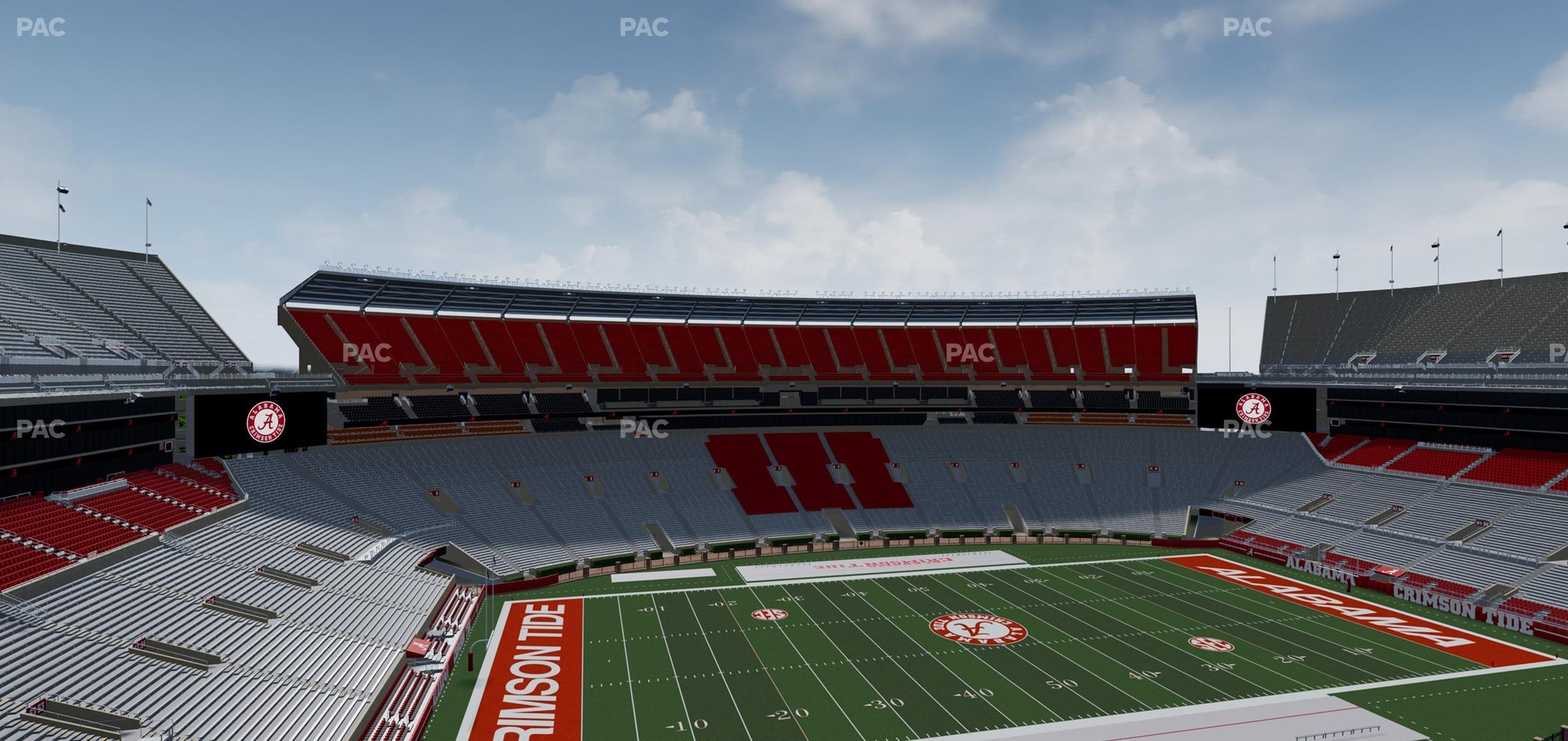 Seating view for Bryant Denny Stadium Section U 4 Ee