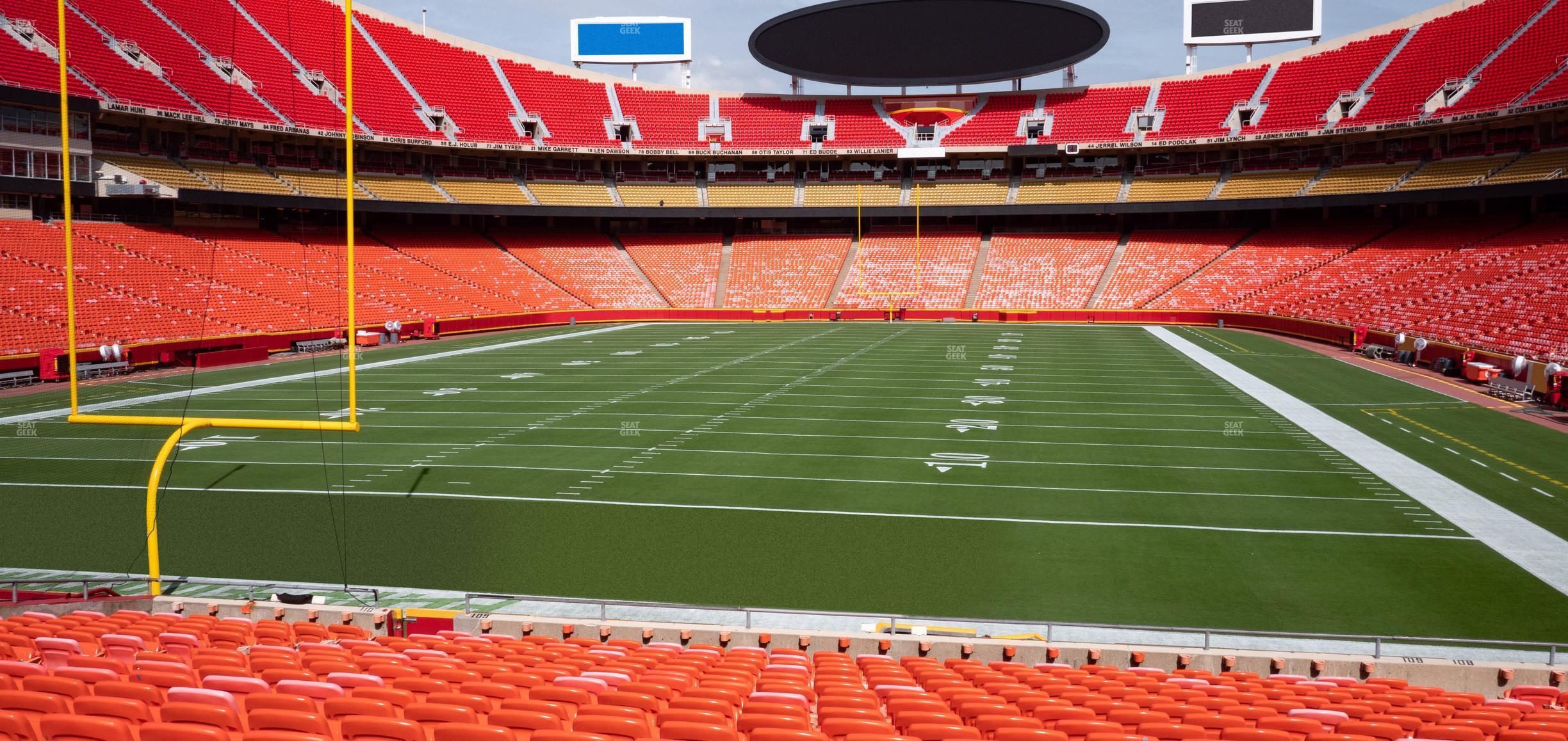 Seating view for GEHA Field at Arrowhead Stadium Section 109