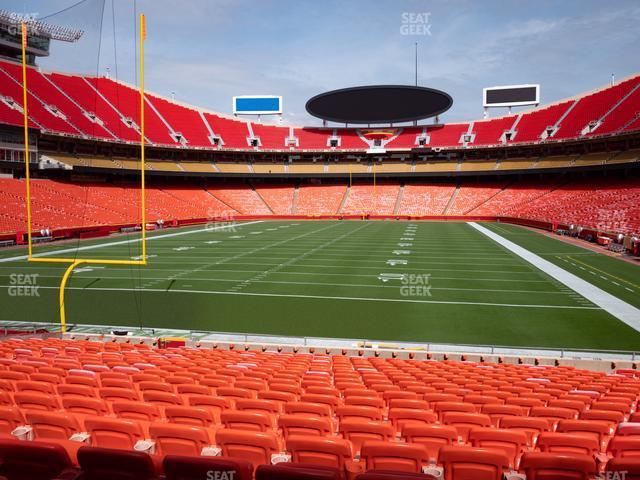 Seating view for GEHA Field at Arrowhead Stadium Section 109