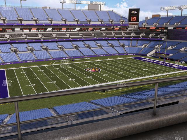 Seating view for M&T Bank Stadium Section Suite 445