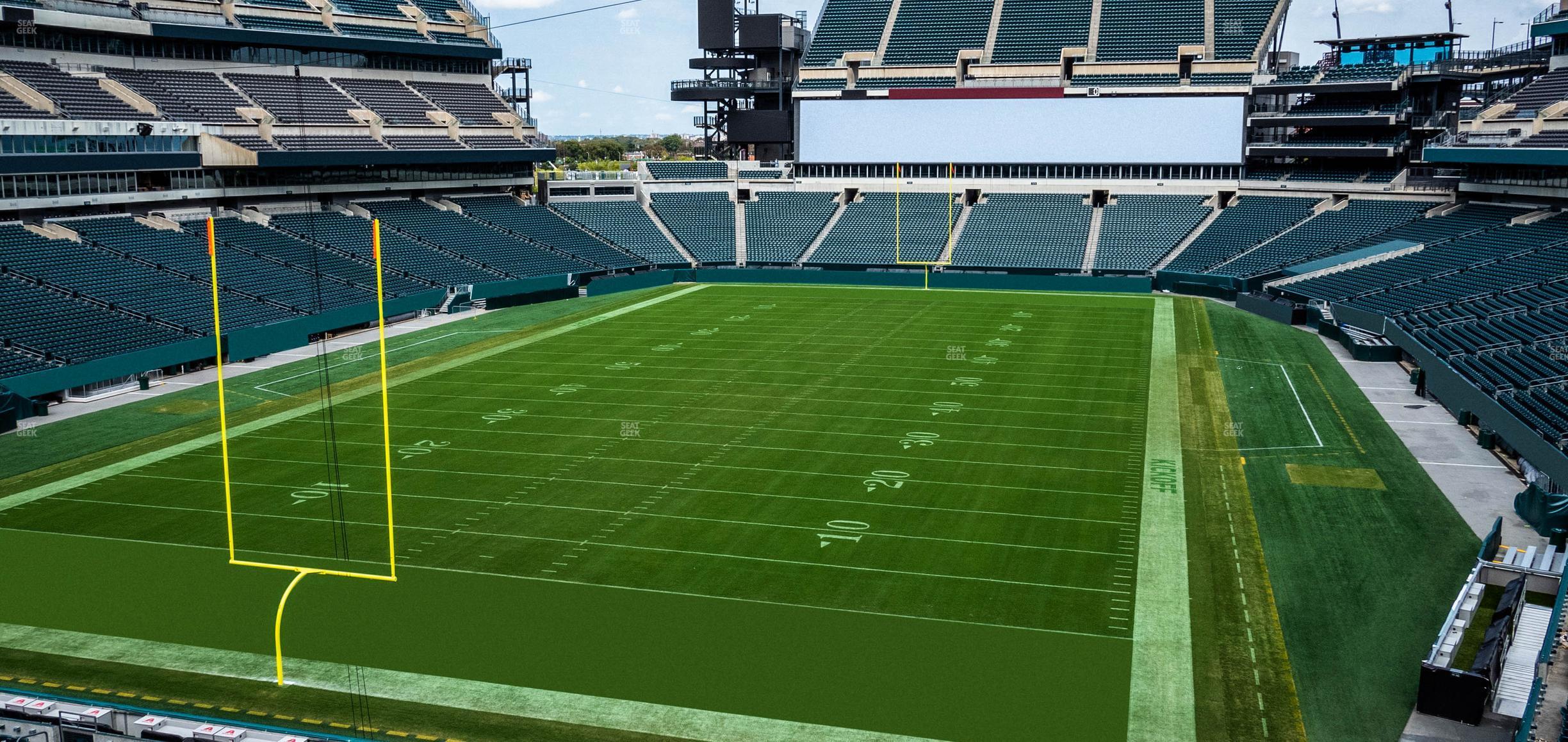 Seating view for Lincoln Financial Field Section M 13