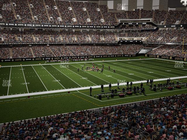 Seating view for Caesars Superdome Section 269