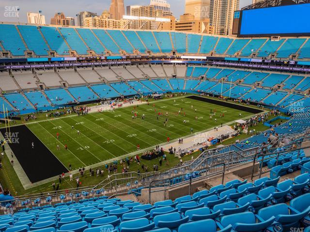 Seating view for Bank of America Stadium Section 547