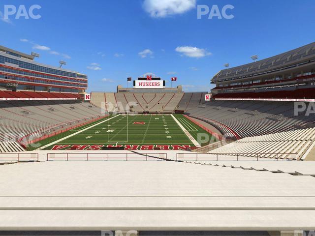 Seating view for Memorial Stadium Nebraska Section 16 A