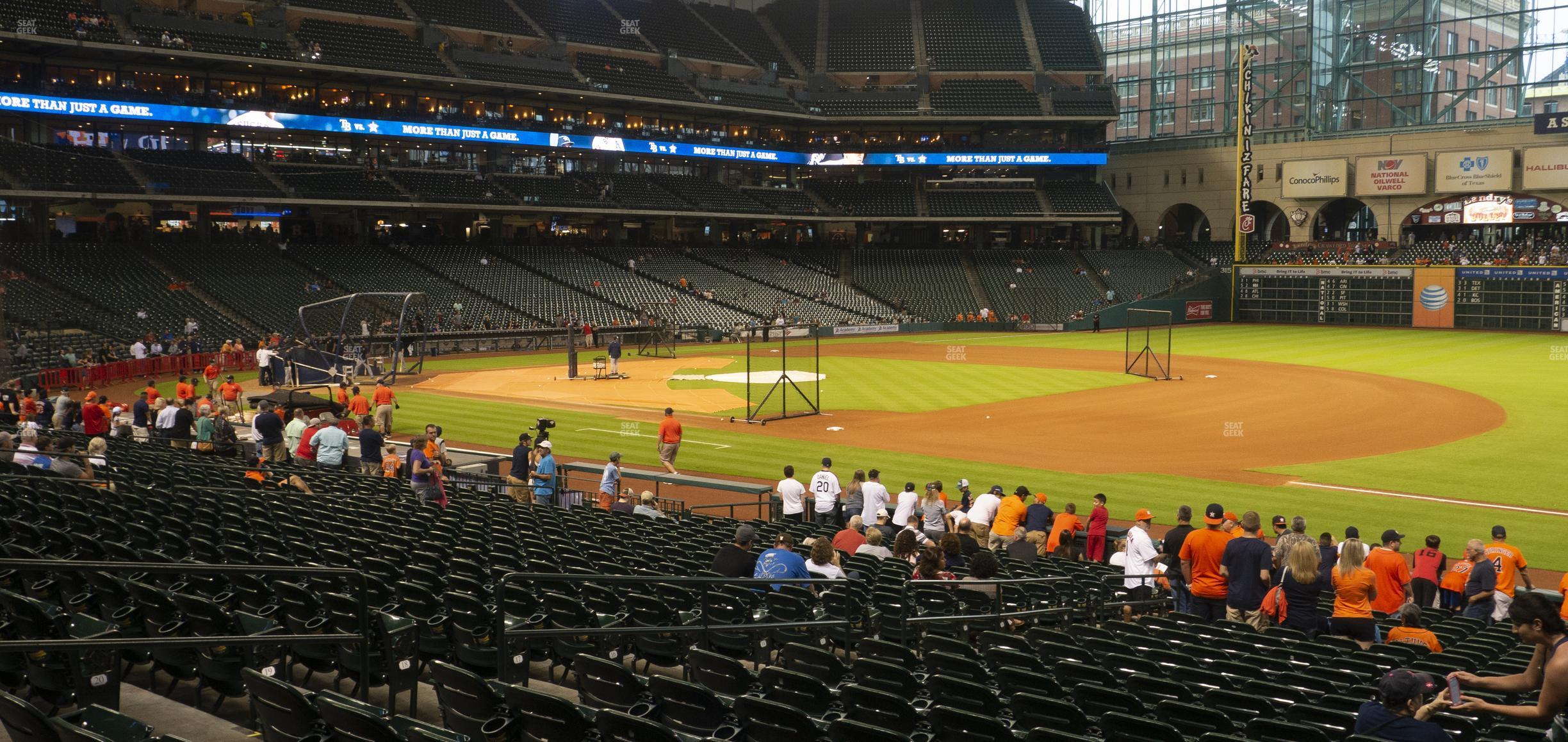 Seating view for Minute Maid Park Section 129