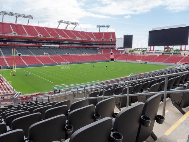 Seating view for Raymond James Stadium Section 205