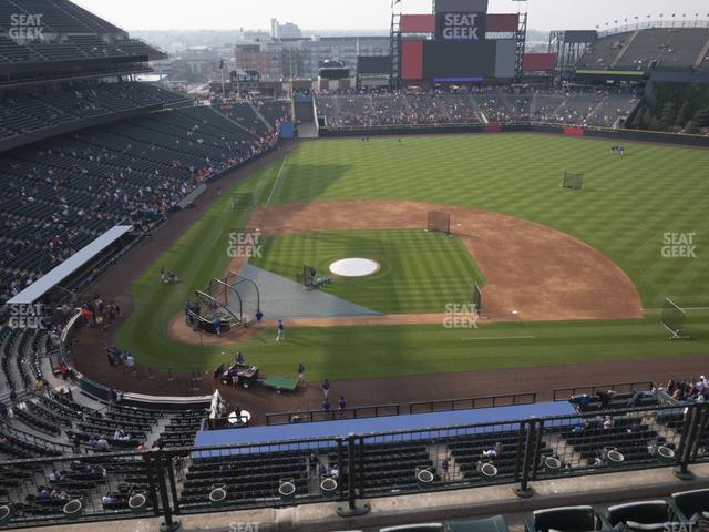 Seating view for Coors Field Section Lower 325