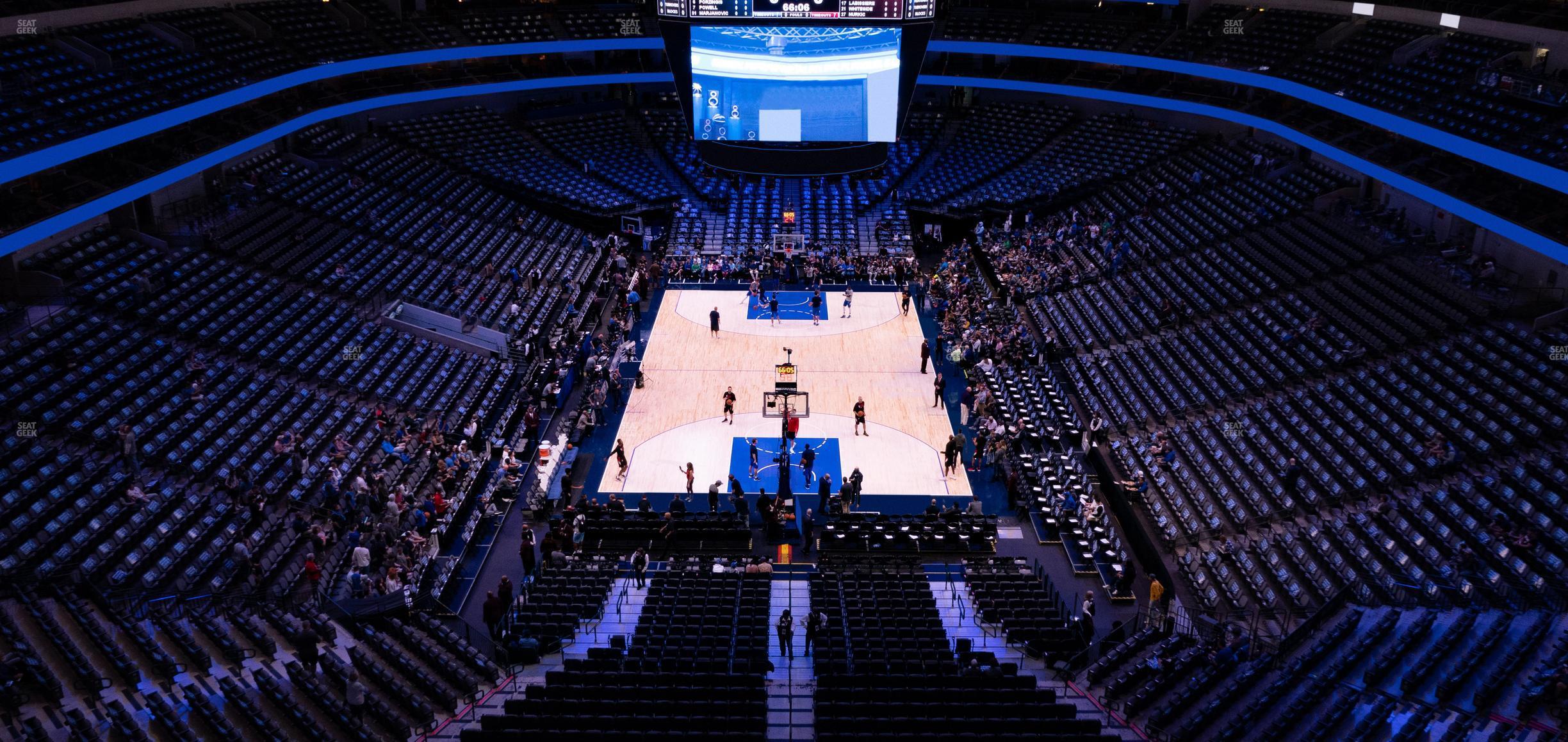 Seating view for American Airlines Center Section 318