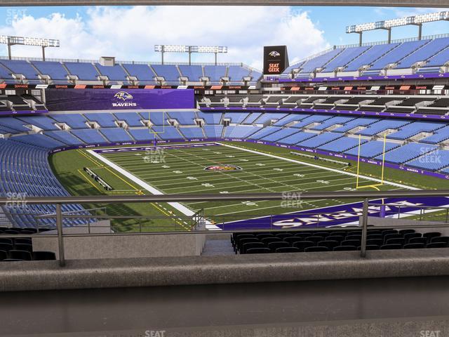 Seating view for M&T Bank Stadium Section Suite 338