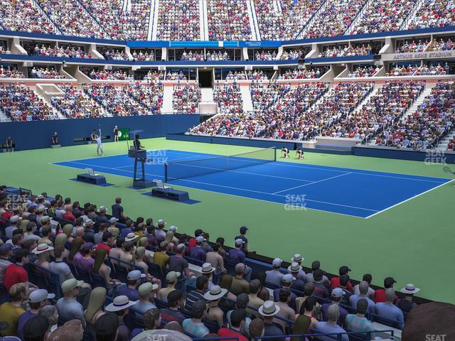 Seating view for Arthur Ashe Stadium Section 61