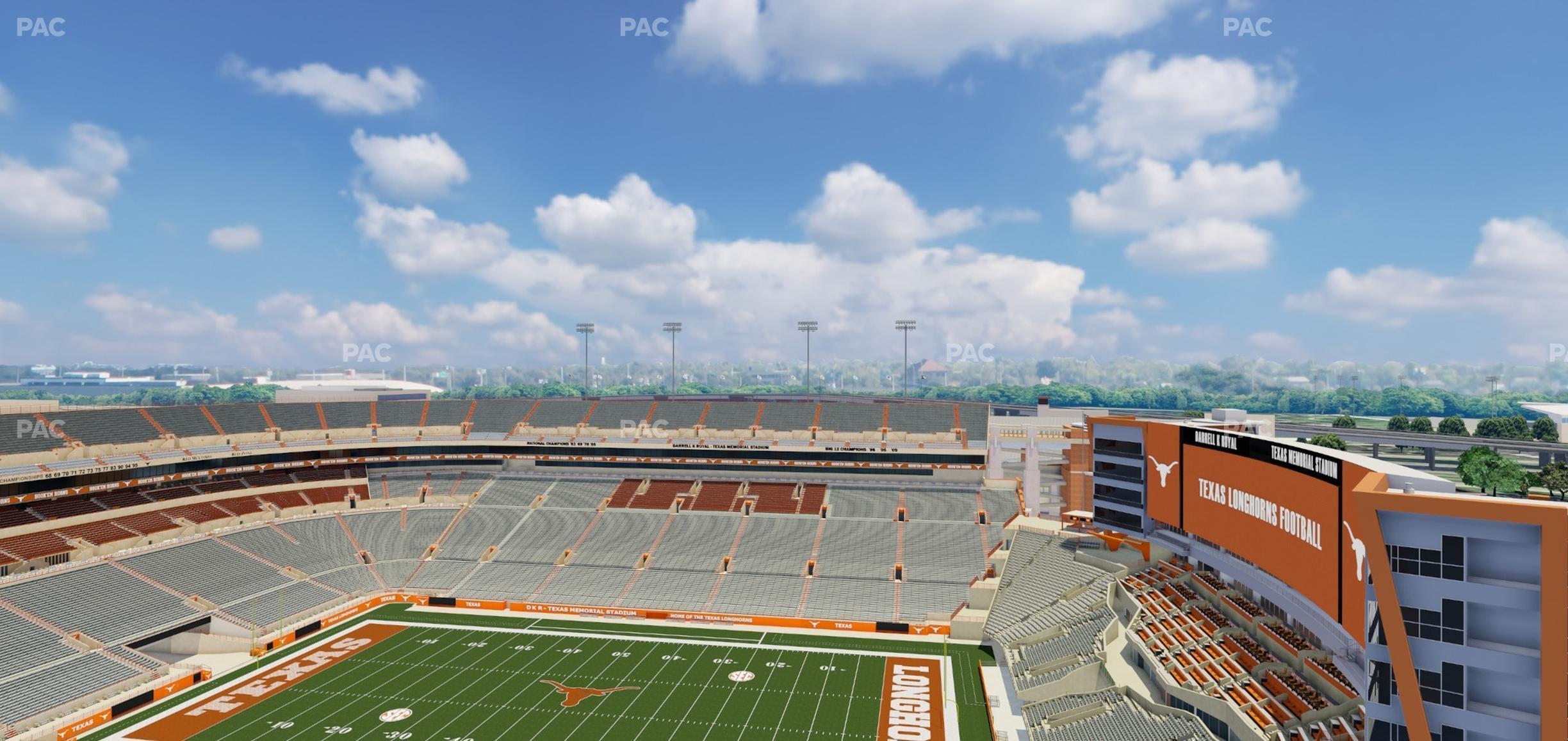 Seating view for Darrell K Royal - Texas Memorial Stadium Section 102