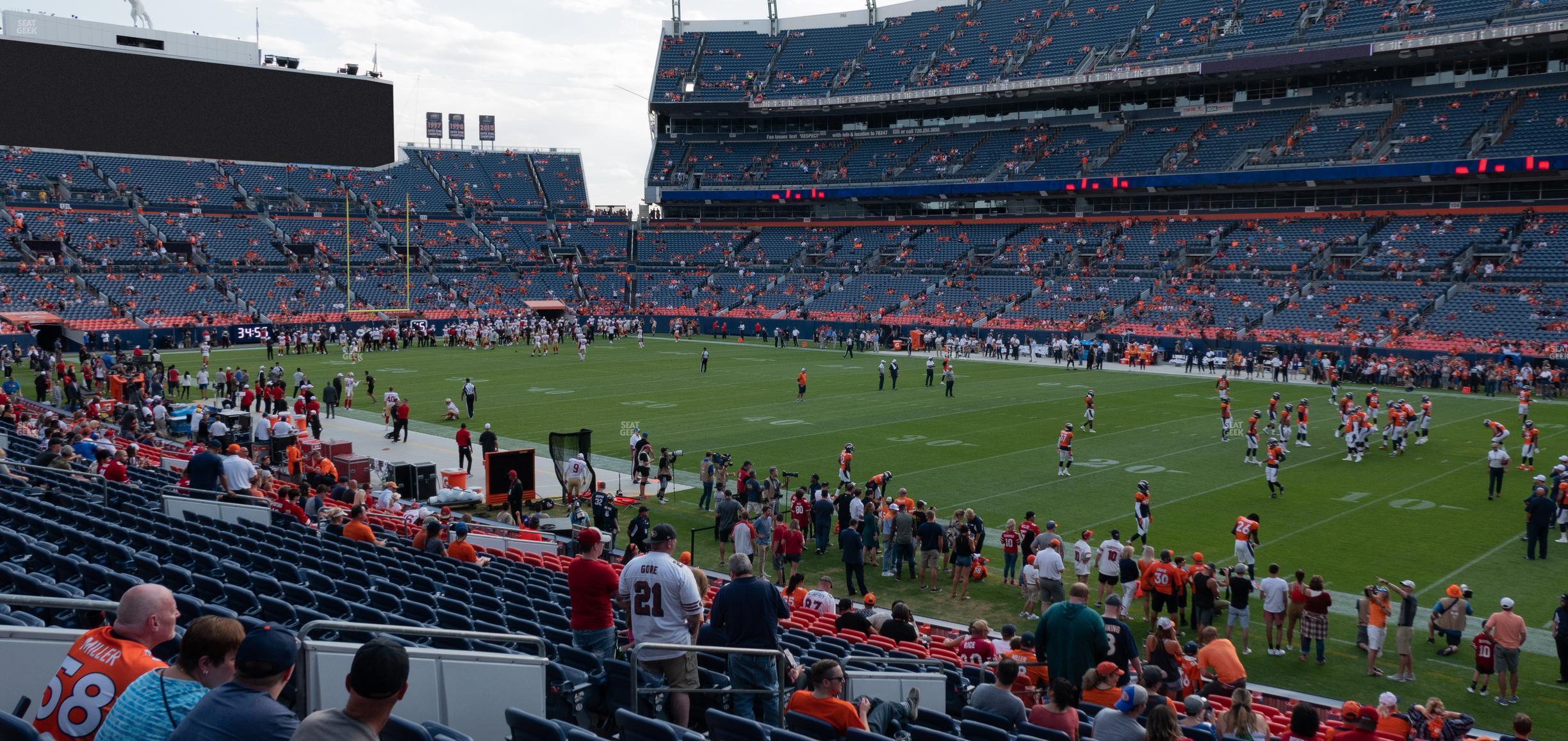 Seating view for Empower Field at Mile High Section 119