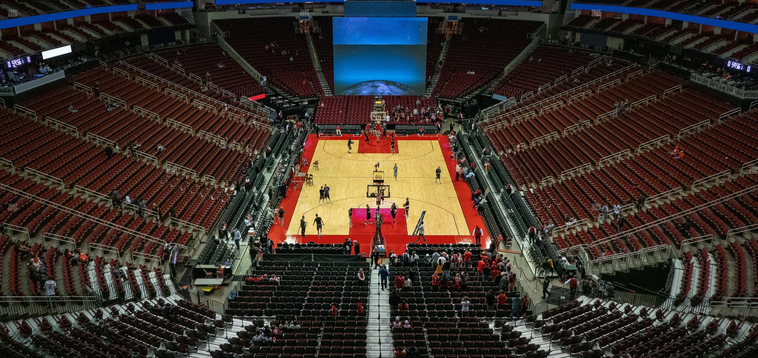 Seating view for Toyota Center Section 418