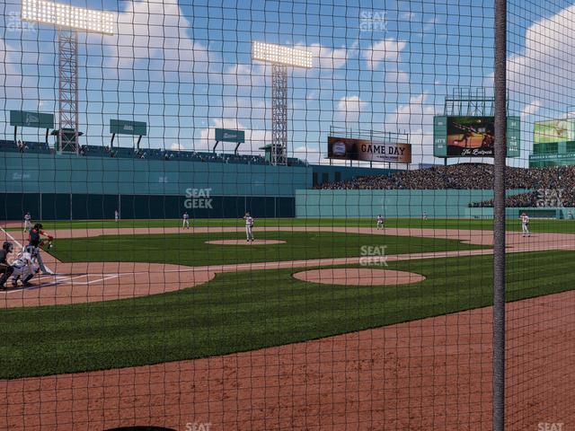 Seating view for Fenway Park Section Home Plate Dugout Box 39