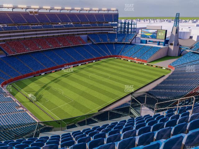 Seating view for Gillette Stadium Section 316