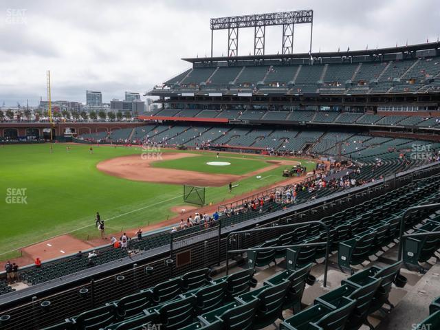 Seating view for Oracle Park Section Club Level 230