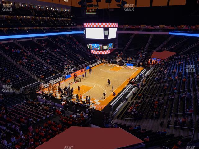 Seating view for Thompson-Boling Arena at Food City Center Section 326