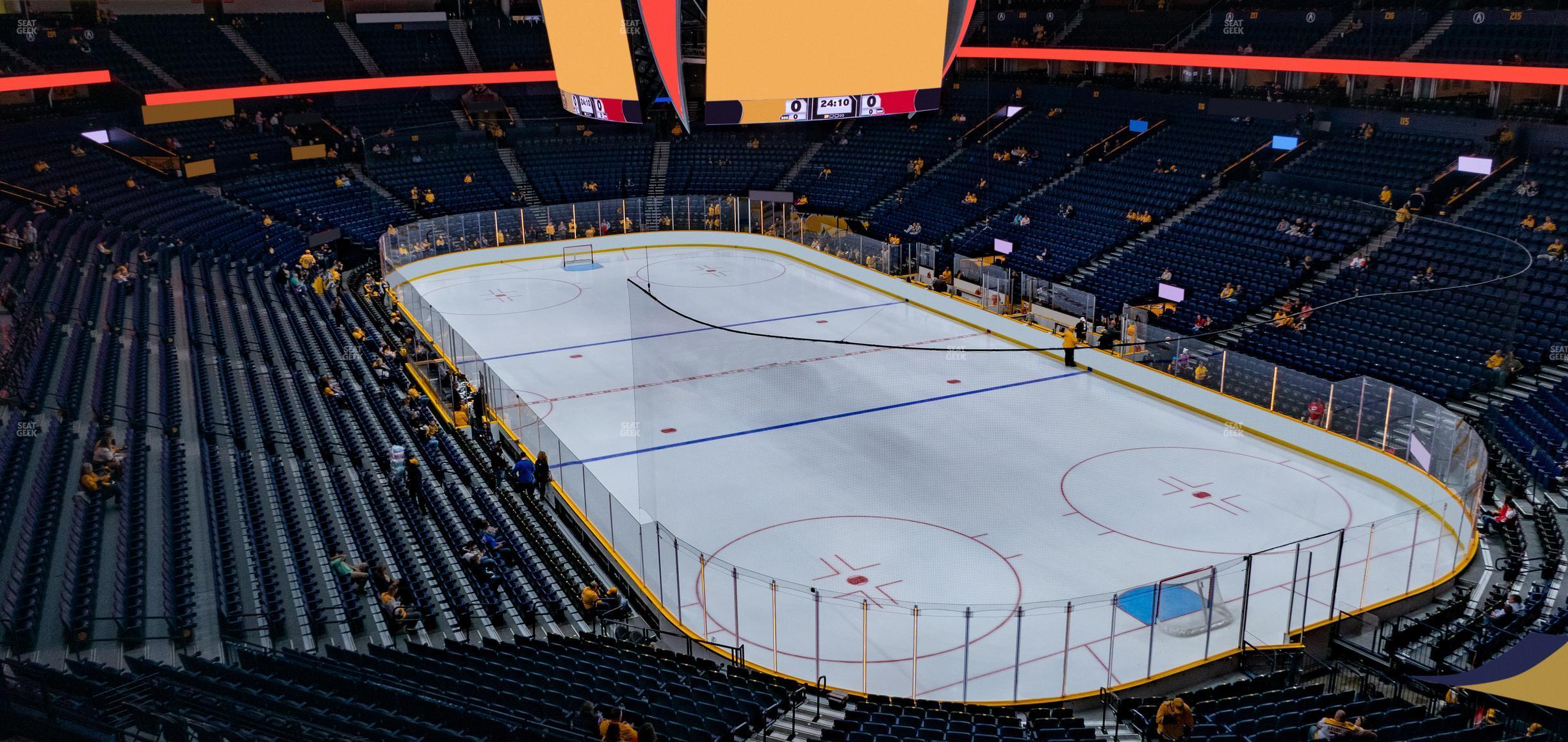 Seating view for Bridgestone Arena Section 315