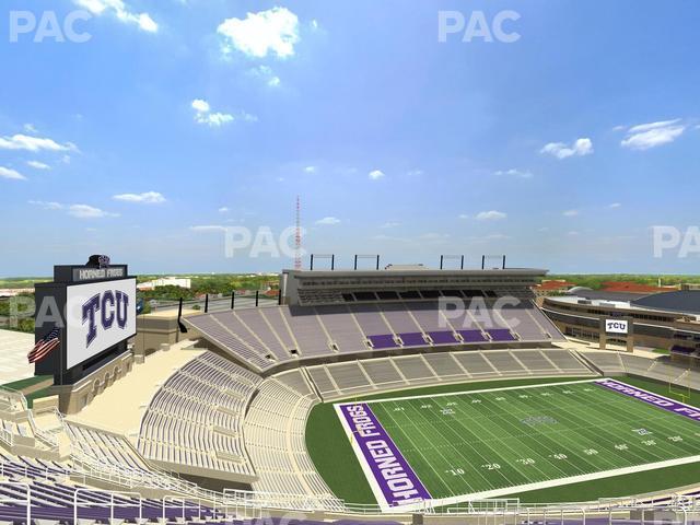 Seating view for Amon G. Carter Stadium Section 412