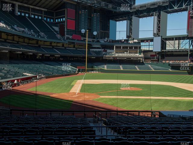 Seating view for Chase Field Section 118