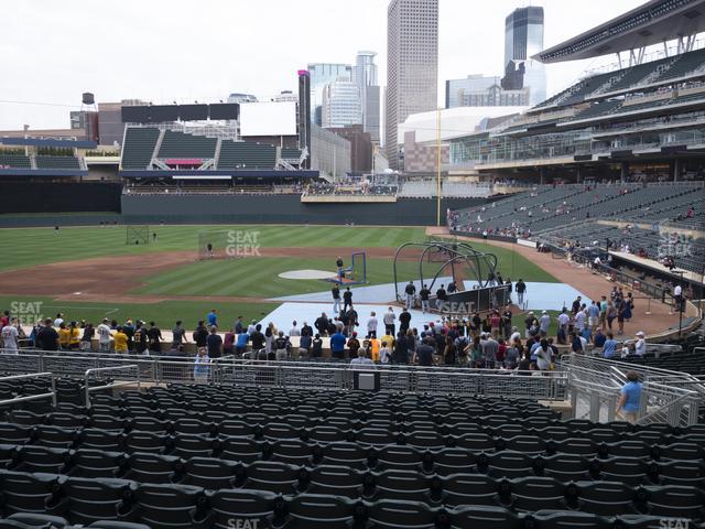 Seating view for Target Field Section 118