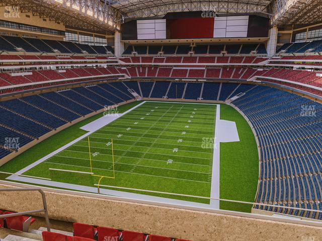 Seating view for NRG Stadium Section 519