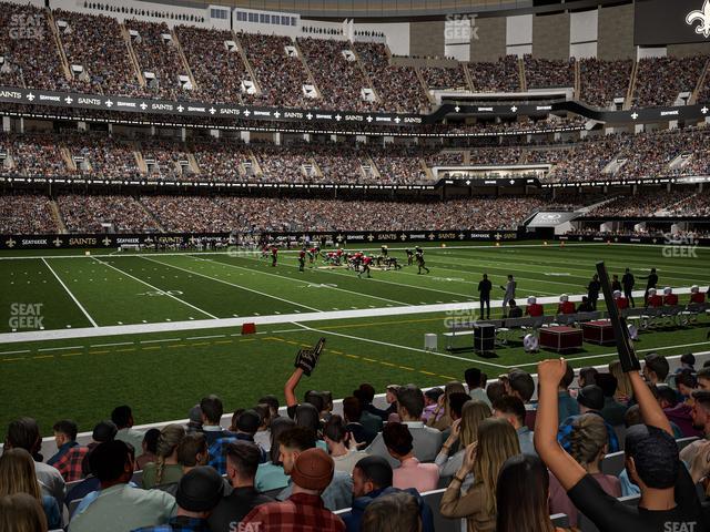 Seating view for Caesars Superdome Section 116