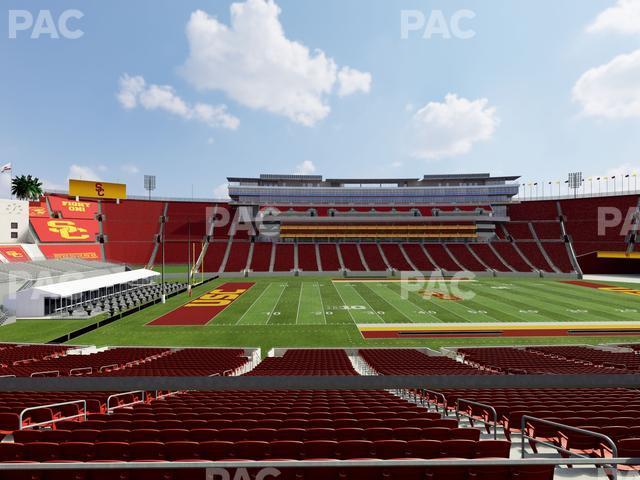 Seating view for Los Angeles Memorial Coliseum Section 123 B