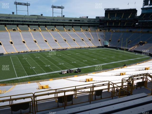 Seating view for Lambeau Field Section 318