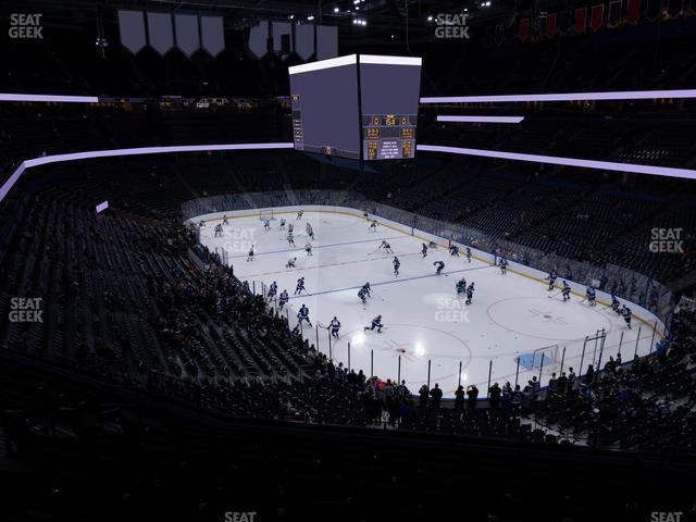 Seating view for Amalie Arena Section Club 16