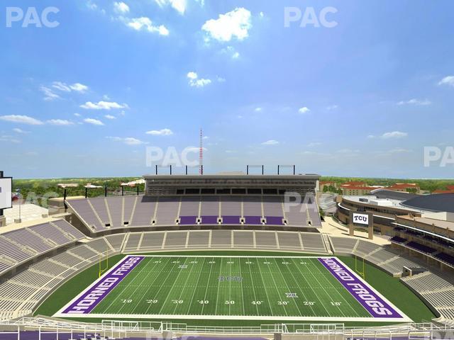 Seating view for Amon G. Carter Stadium Section 406