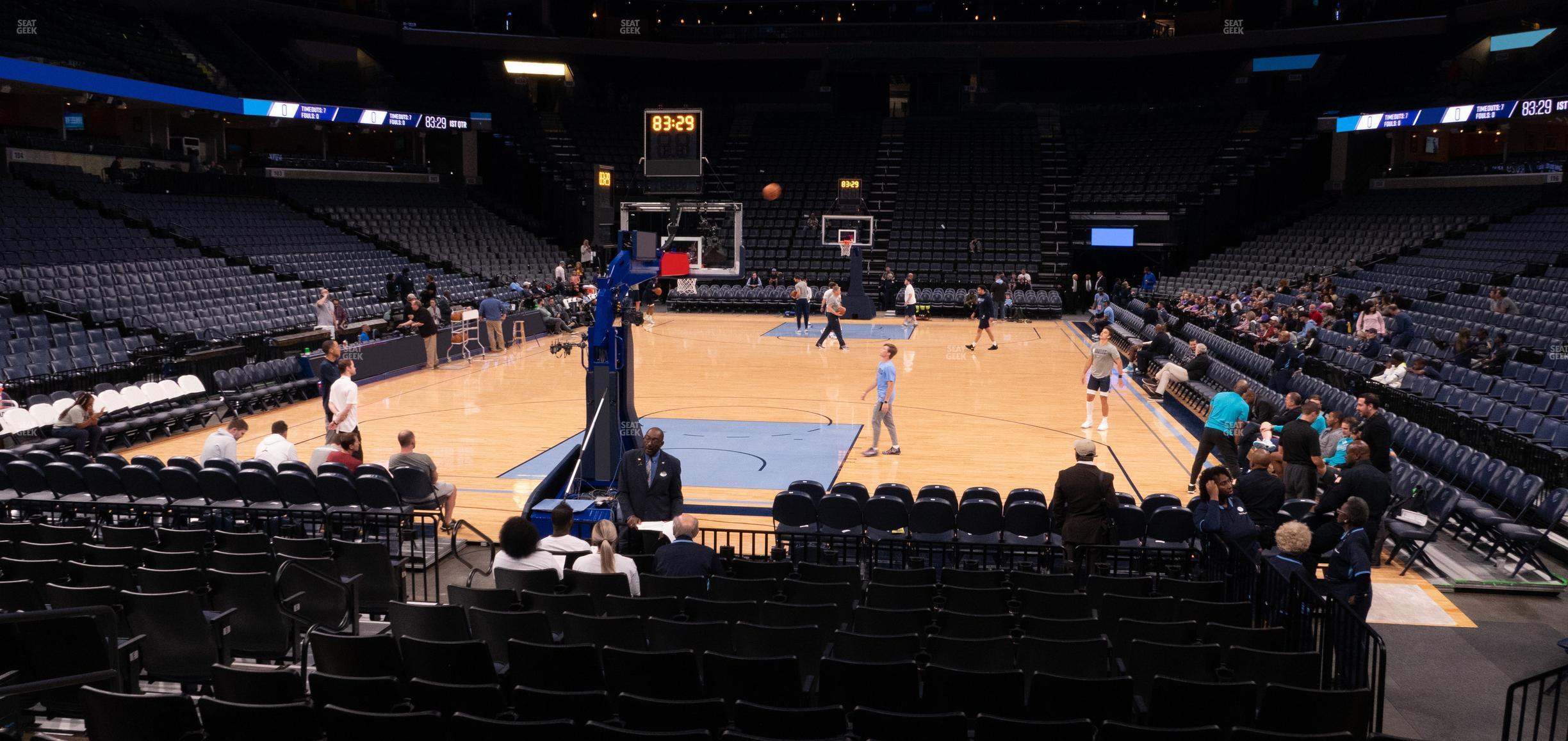 Seating view for FedExForum Section 110