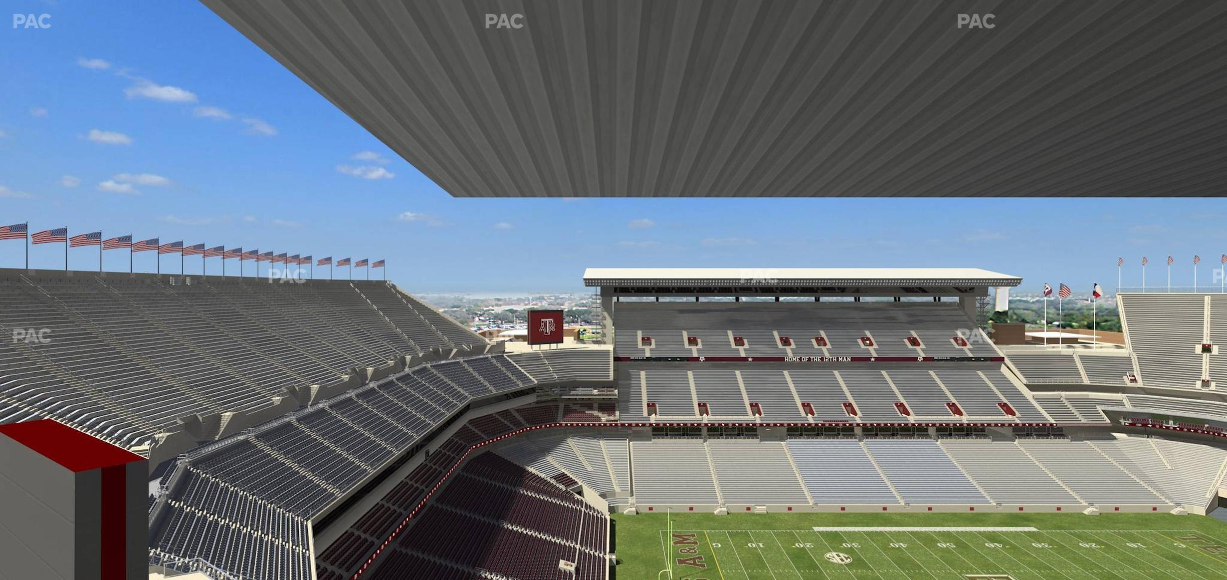 Seating view for Kyle Field Section 408