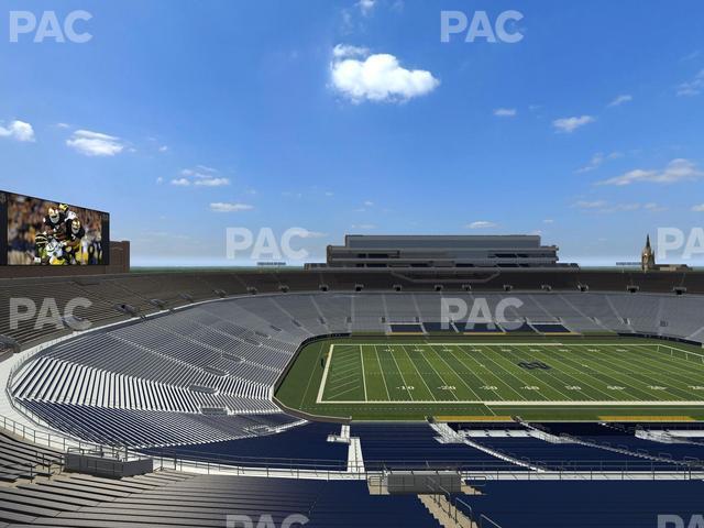 Seating view for Notre Dame Stadium Section Corbett Loge 714