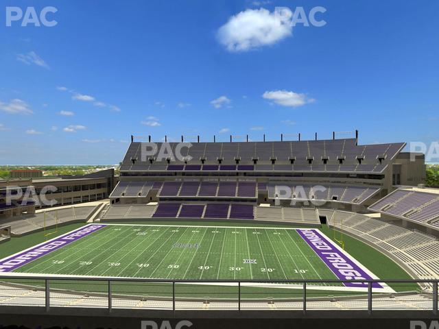 Seating view for Amon G. Carter Stadium Section Legends Club 329