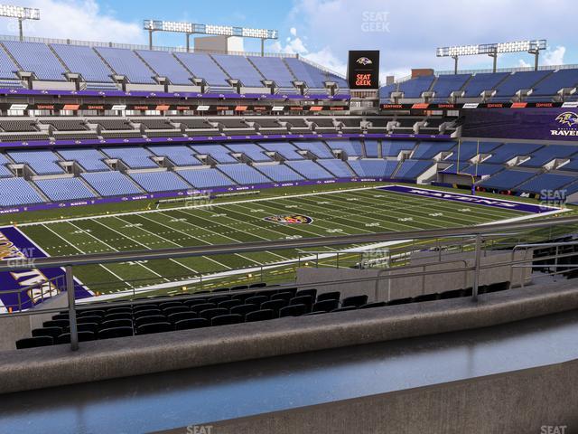 Seating view for M&T Bank Stadium Section Suite 366