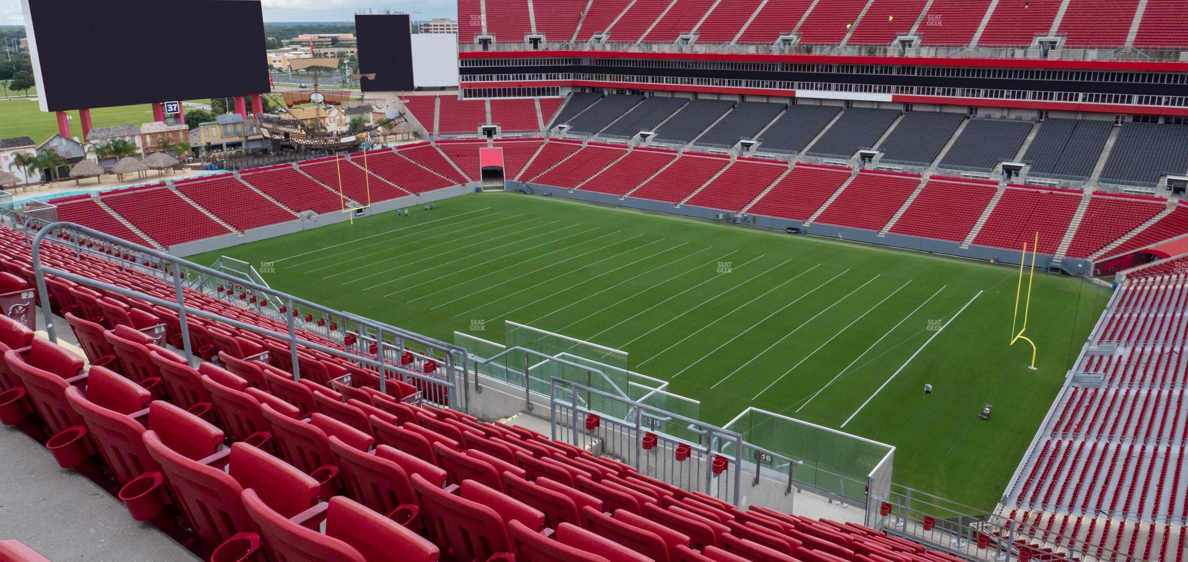 Seating view for Raymond James Stadium Section 316