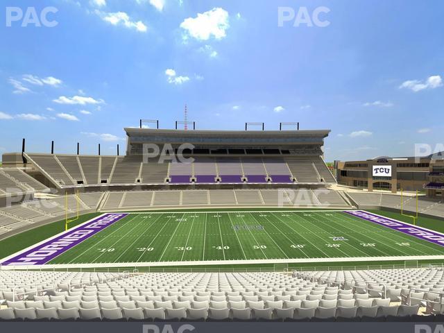 Seating view for Amon G. Carter Stadium Section Champions Club 208