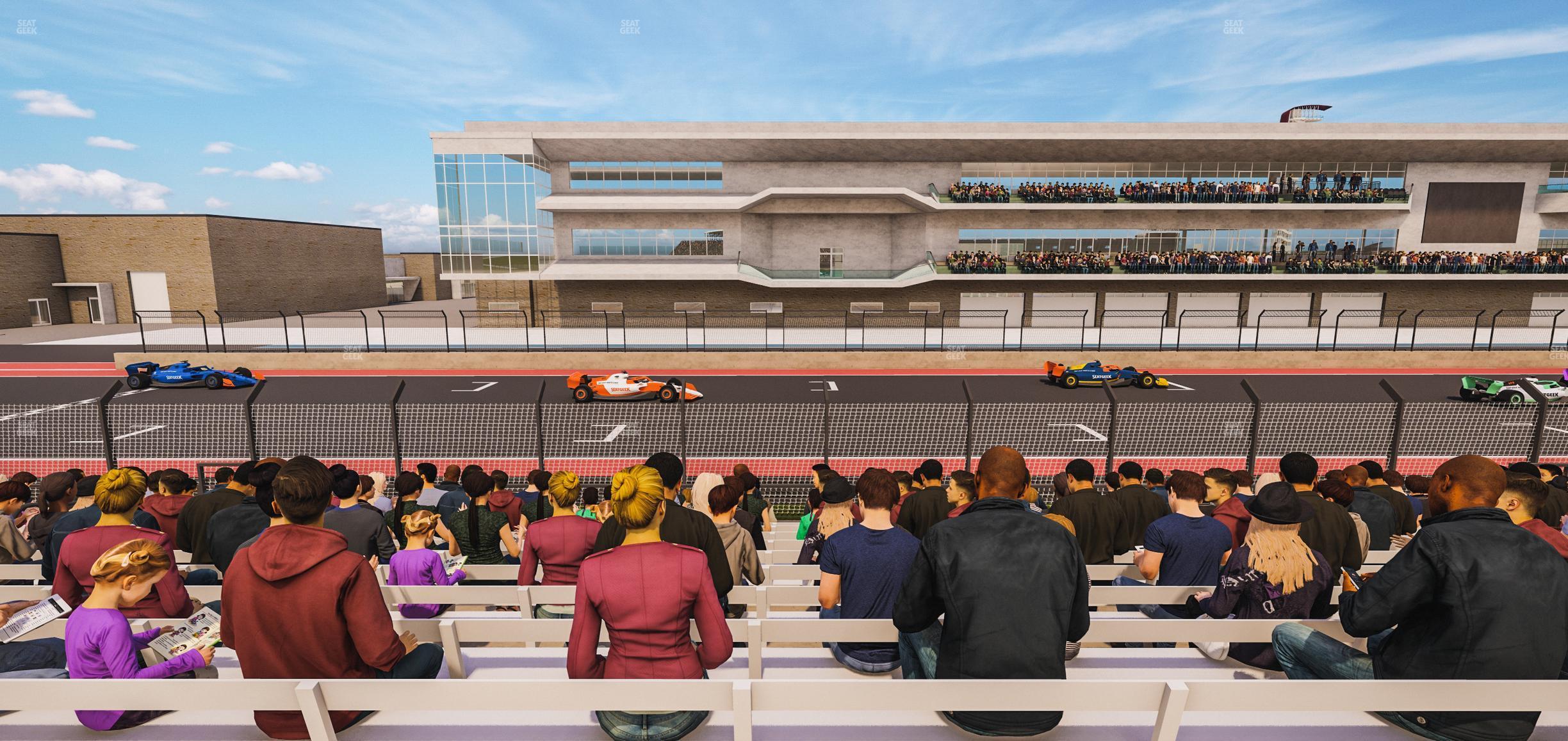 Seating view for Circuit of The Americas Section Main Grandstand Loge 3 B