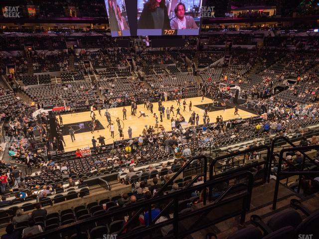 Seating view for Frost Bank Center Section 109