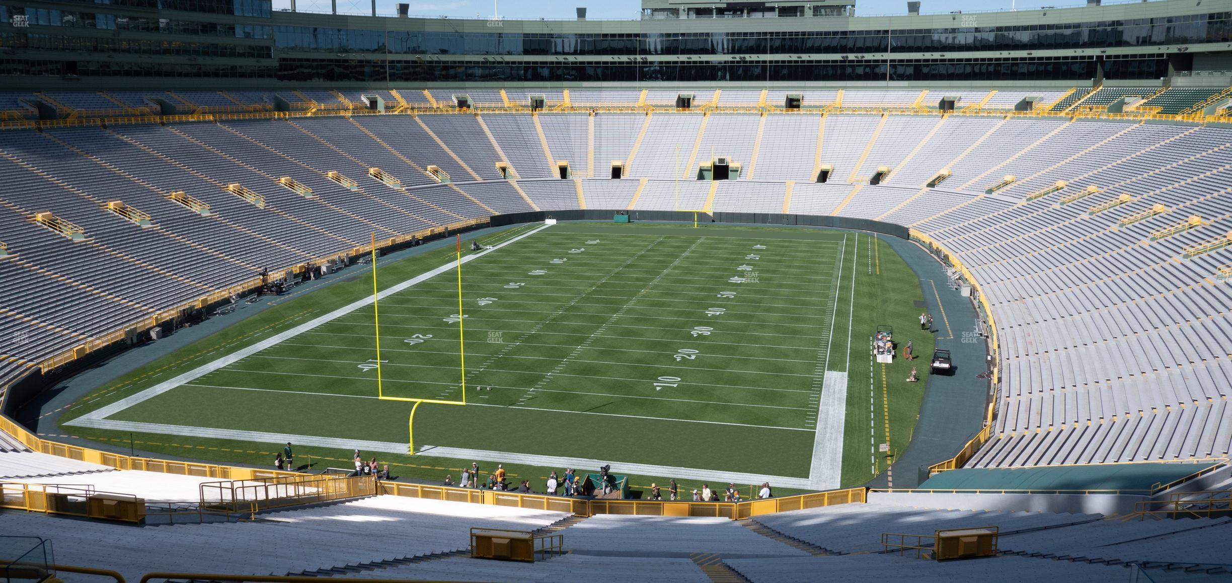 Seating view for Lambeau Field Section 351