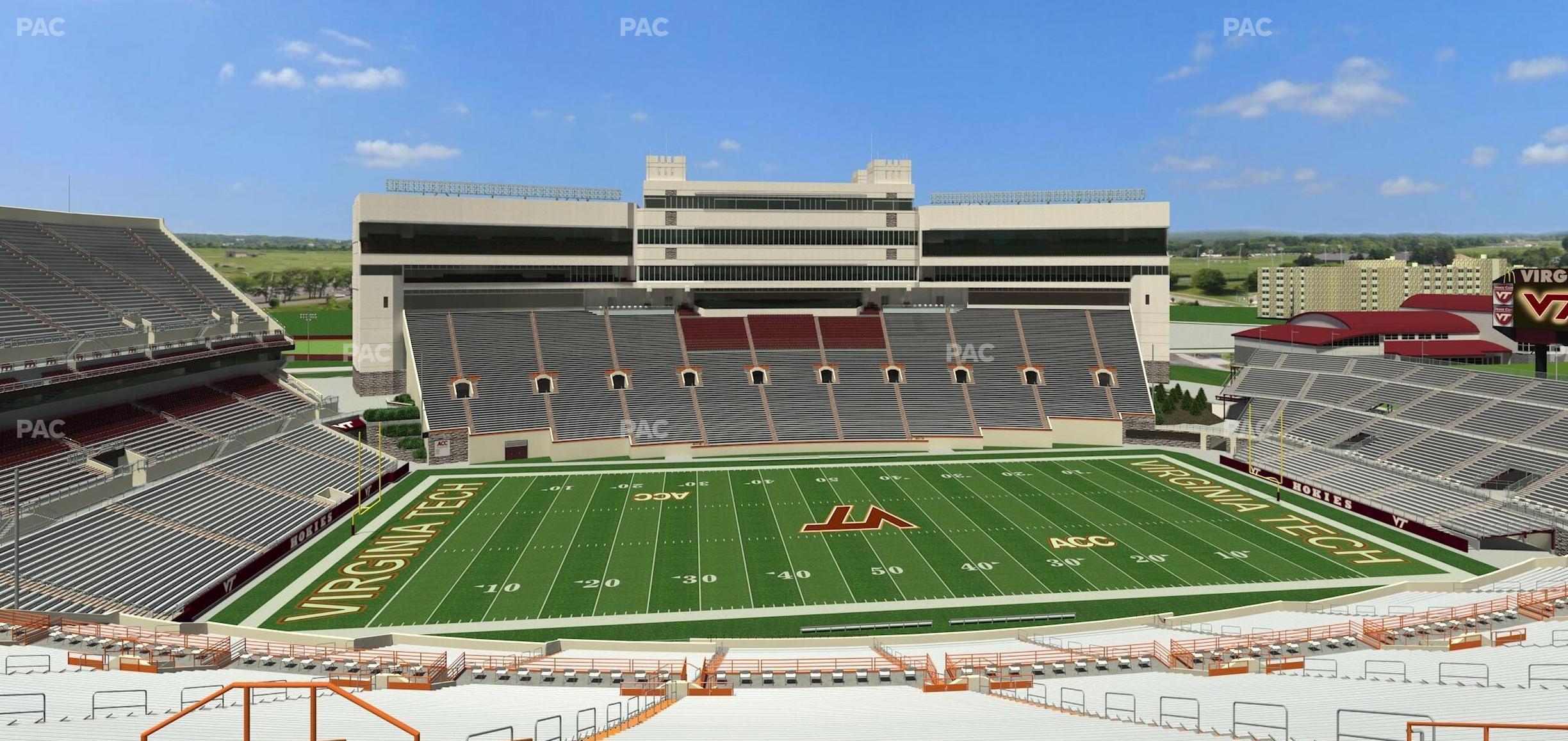 Seating view for Lane Stadium Section 232