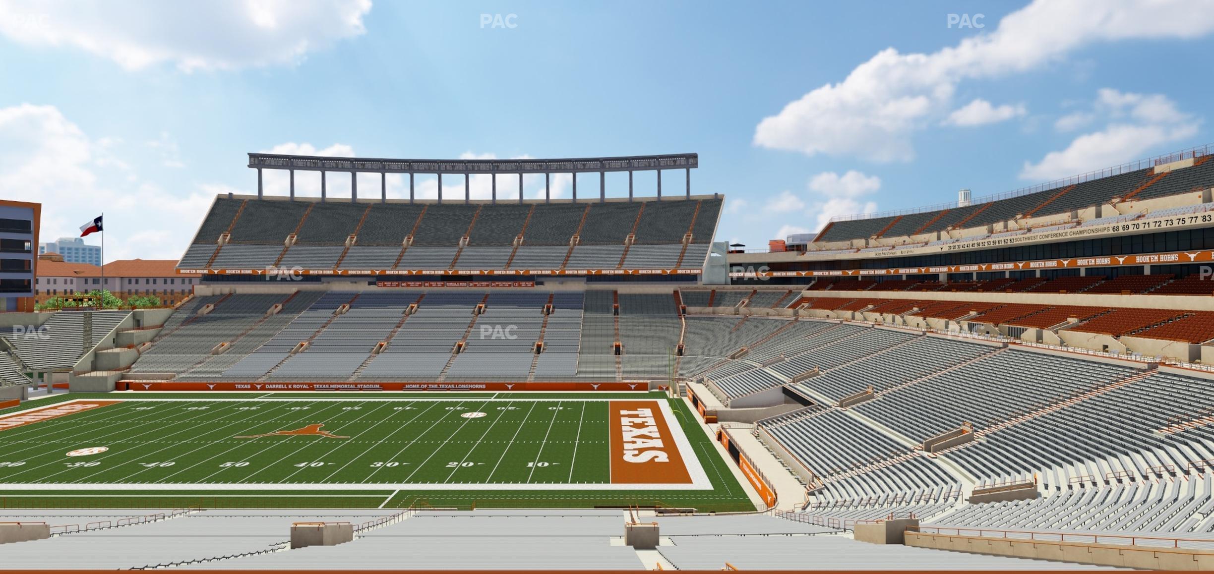 Seating view for Darrell K Royal - Texas Memorial Stadium Section 26