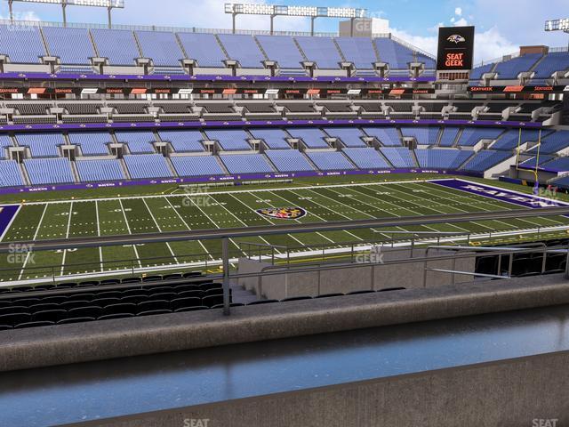 Seating view for M&T Bank Stadium Section Suite 361