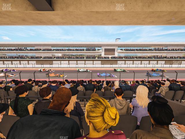 Seating view for Circuit of The Americas Section Main Grandstand Mezzanine 16 B