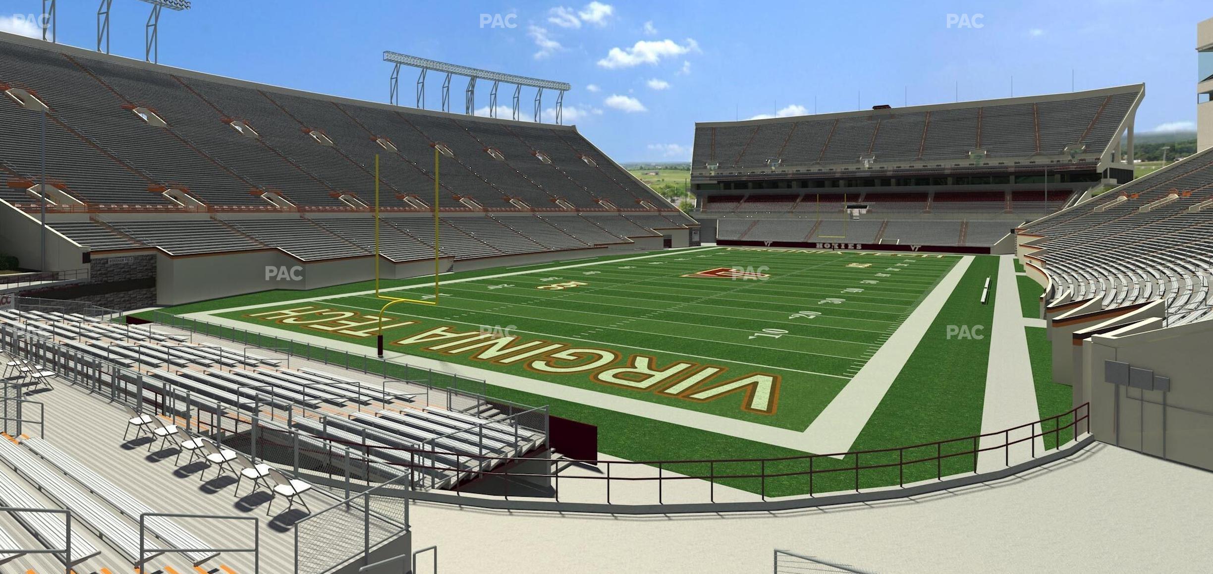 Seating view for Lane Stadium Section 117